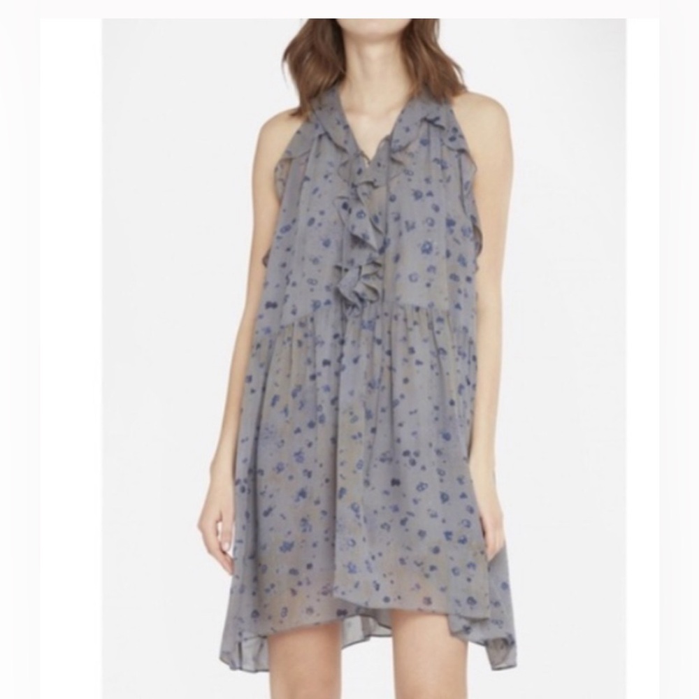 IRO floral dress with slip size 34